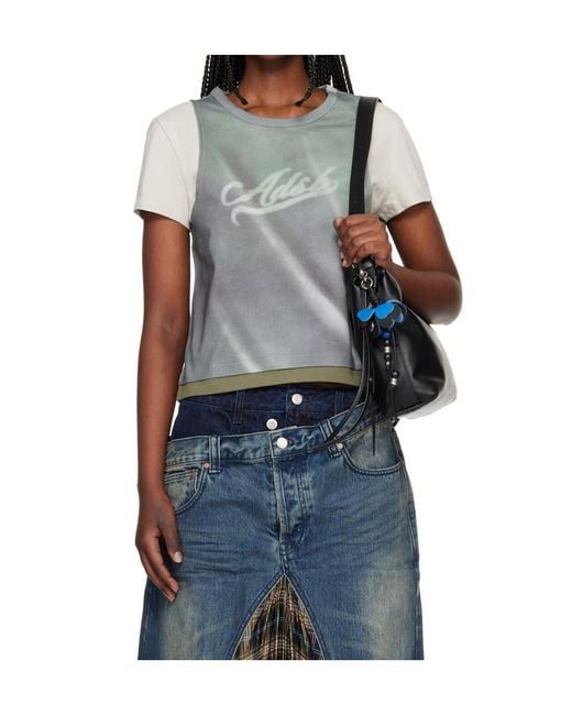 ANDERSSON BELL Blue Printed Layered T-Shirt