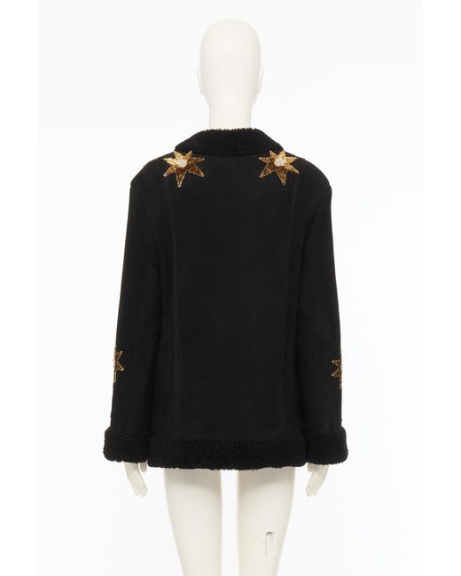 Valentino Black Long Sleeve Leather Jacket