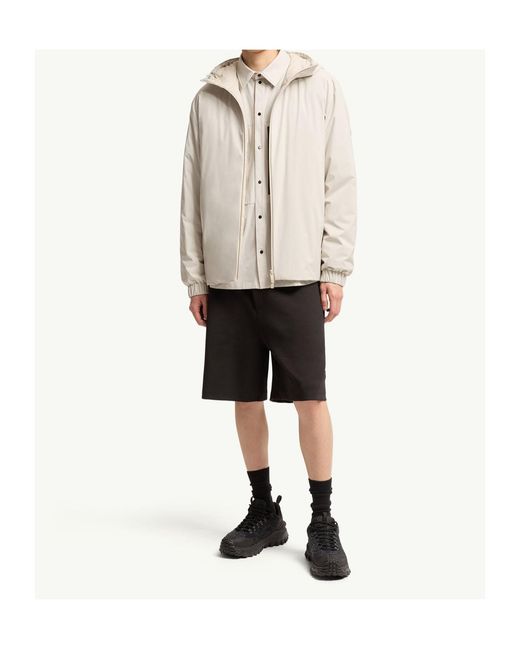 Moncler White Trelatete Hooded Down Jacket for men