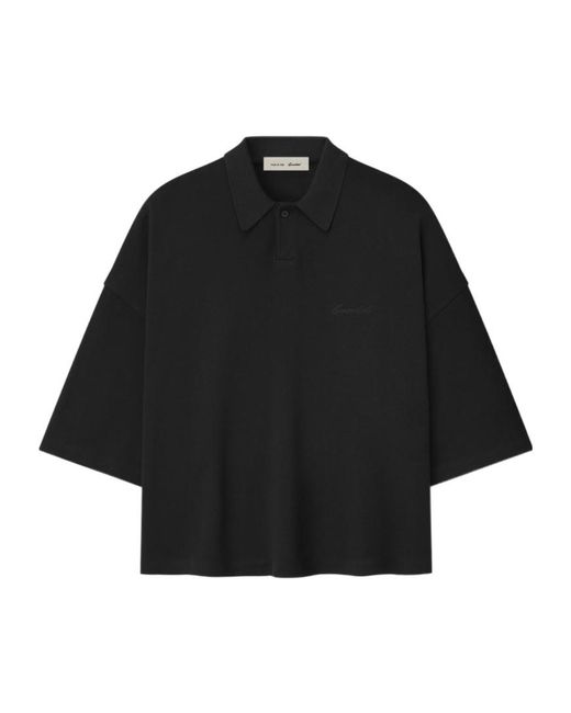 Fear Of God Black Signature 90S Cropped Polo Shirt for men
