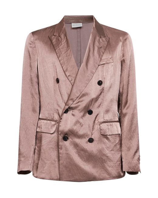 Dries Van Noten Pink Balto Double-Breasted Blazer for men
