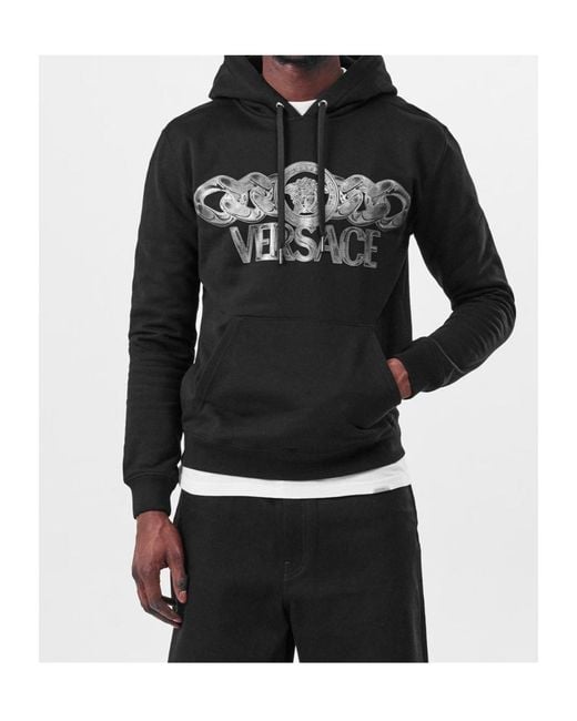 Versace Black Hoodies for men