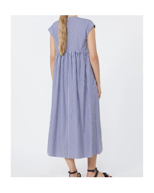 Weekend by Maxmara Purple Cotton-Poplin A-Line Dress