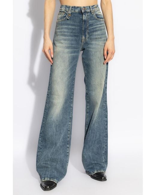 R13 Blue Vintage Effect Jeans