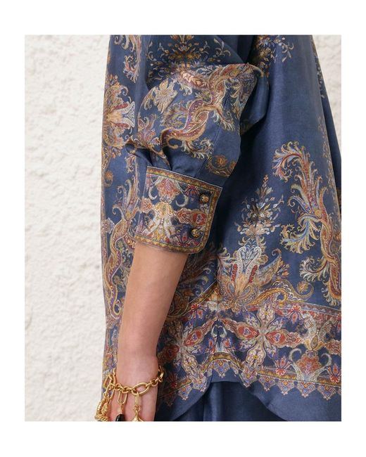 Zimmermann Blue Valiant Relaxed Shirt
