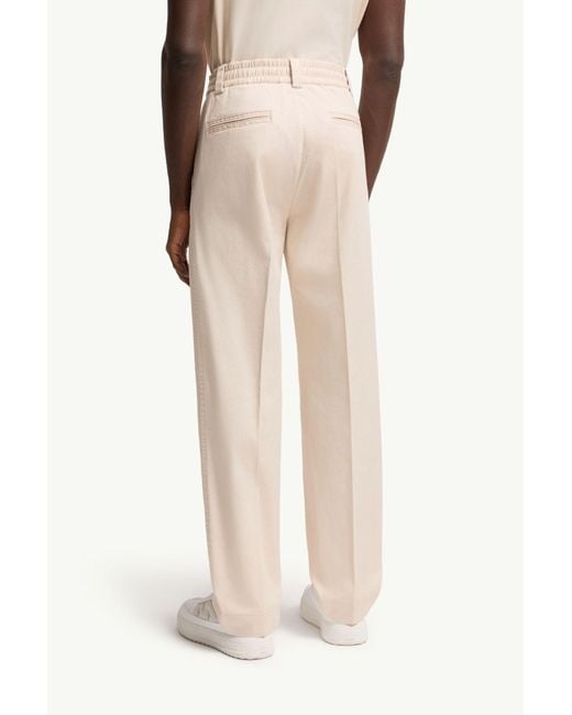Moncler Natural Tailored Straight-Leg Trousers for men