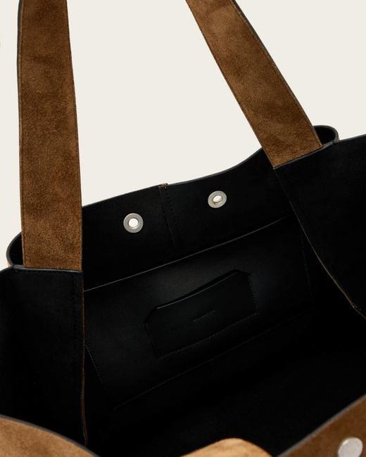 AllSaints Brown Double-Handle Shoulder Bag
