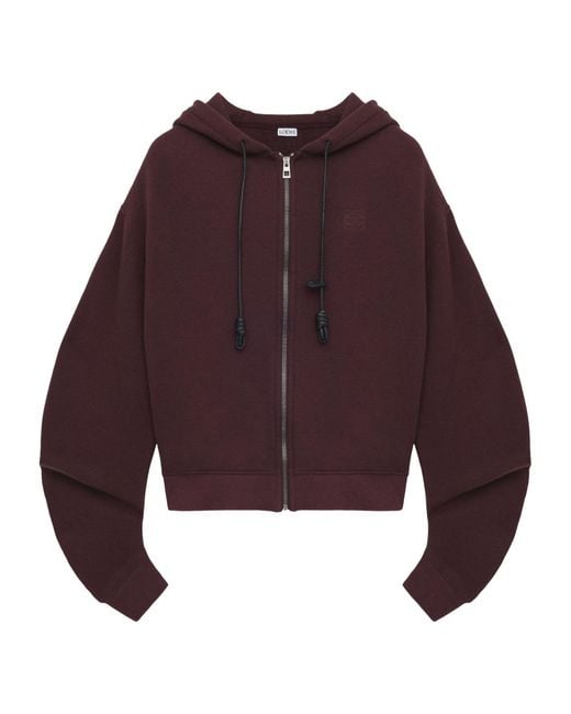 Loewe Purple Hooded Casual Jacket