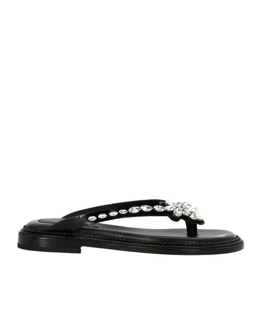 Simone Rocha Multicolor Embellished Thong Sandals