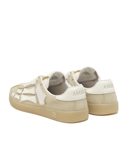 Amiri White Pacific Bones Almond Toe Sneakers