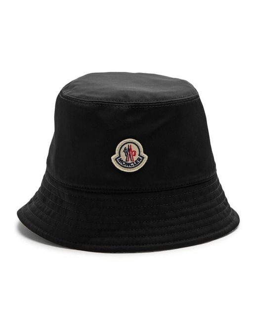 Moncler White Reversible Houndstooth Wool-Blend Bucket Hat