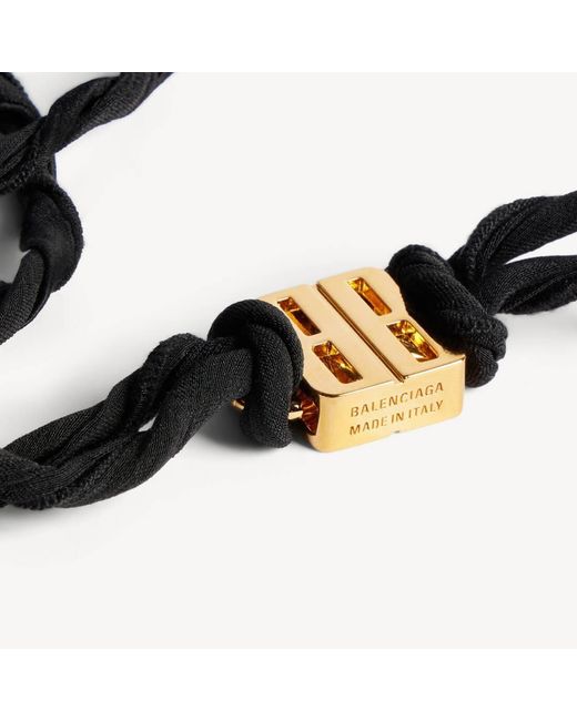 Balenciaga Black Nano Ribbon Bb Choker