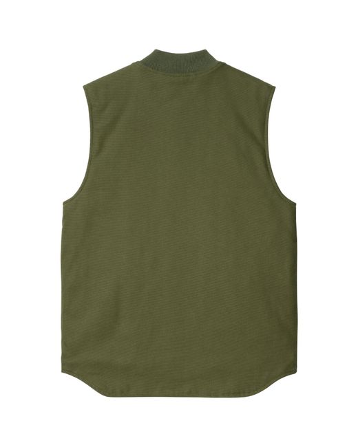 Carhartt Green Logo Patch Zipped Gilet for men