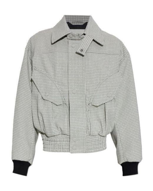 Dries Van Noten Gray Long Sleeve Jacket for men