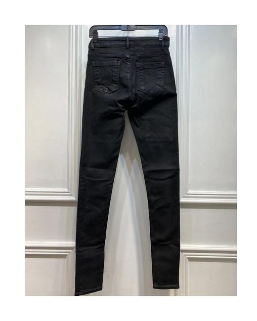 Rick Owens Black High-Waist Skinny-Fit Trousers for men