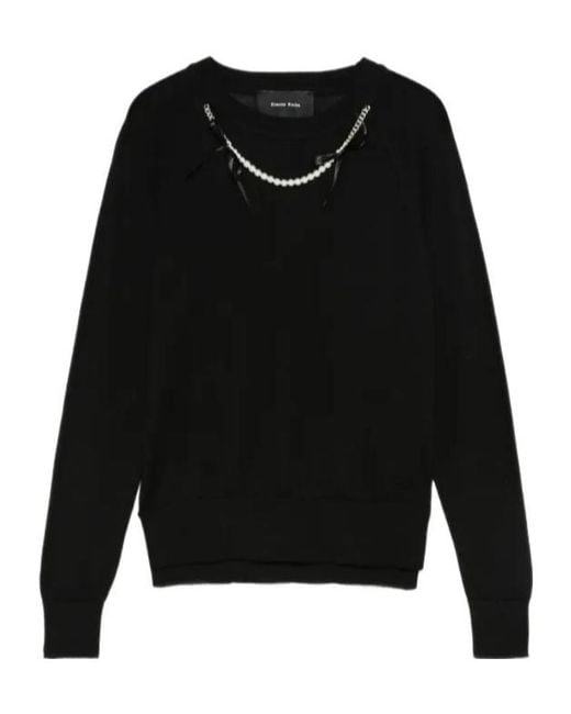 Simone Rocha Black Beaded Sweater