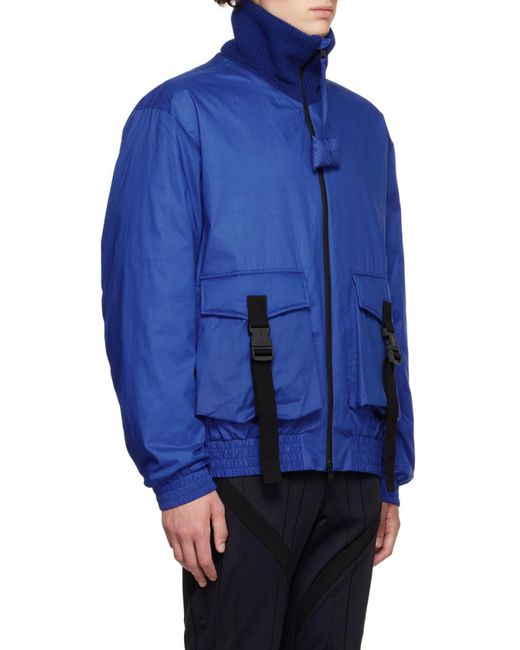 Moncler Blue X Jw Anderson Short Padded Jacket for men