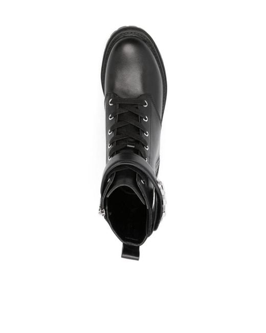 MICHAEL Michael Kors Black Parker Logo Plaque Ankle Boots