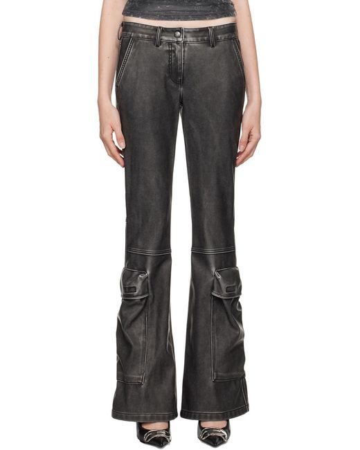 DIESEL Gray P-Ower-P1 Bootcut Trousers