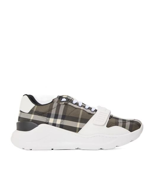 Burberry Multicolor Logo Check Sneakers for men