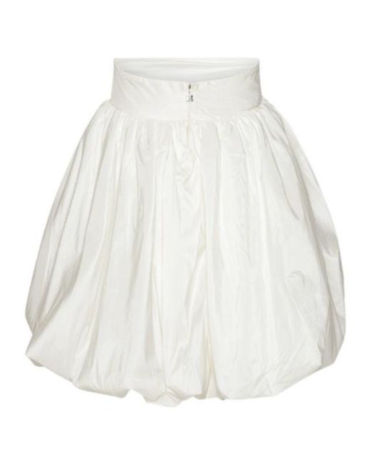 ROTATE BIRGER CHRISTENSEN White Strapless Balloon Mini Dress