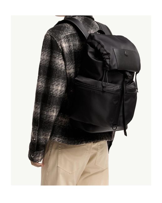 Moncler Black Kenton Drill Backpack for men