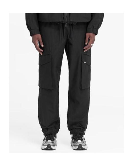 Represent Black Tech Cargo Pants for men