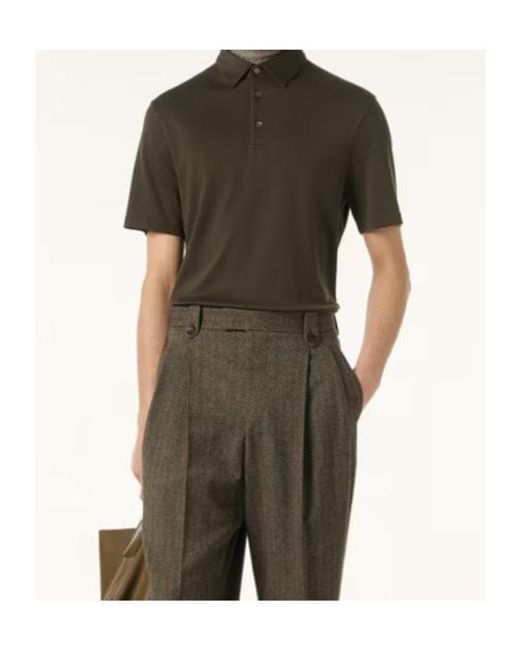 Loro Piana Green Tremezzo Polo Shirt for men