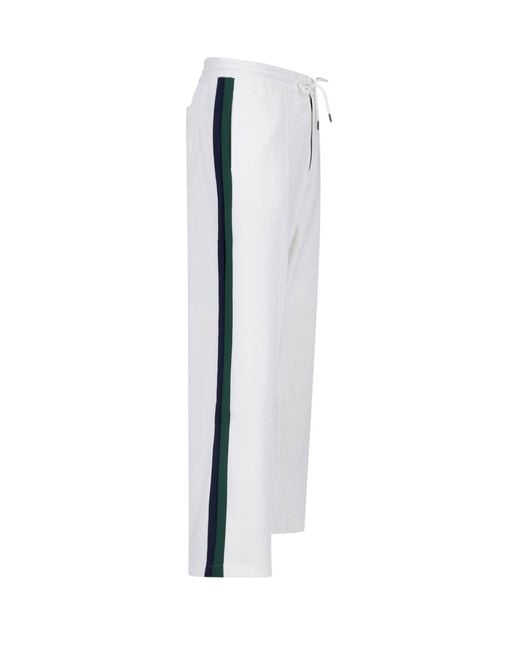 Polo Ralph Lauren White Cotton-Blend Trousers for men