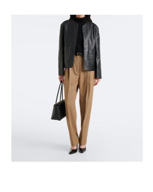 Rohe Natural Daria Wool-Blend Tapered Pants