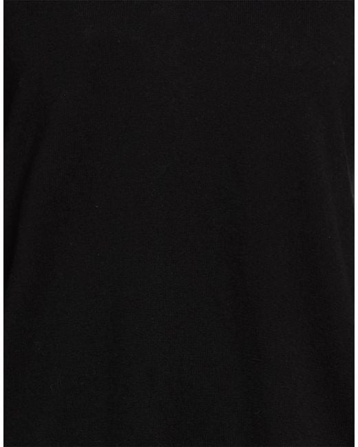 Max Mara Black Solid Color Knitted V-Neck Long Sleeve Shirt