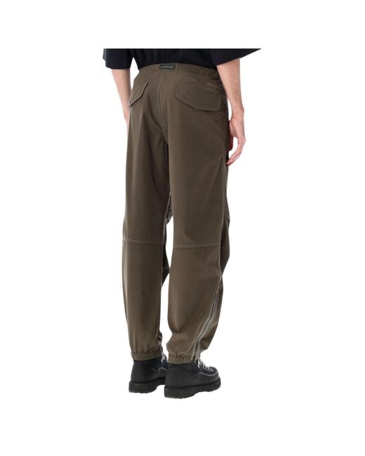 And Wander Green Side-Zip Hem Pants for men