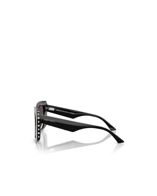Jimmy Choo White Eyewear Butterfly Frame Sunglasses