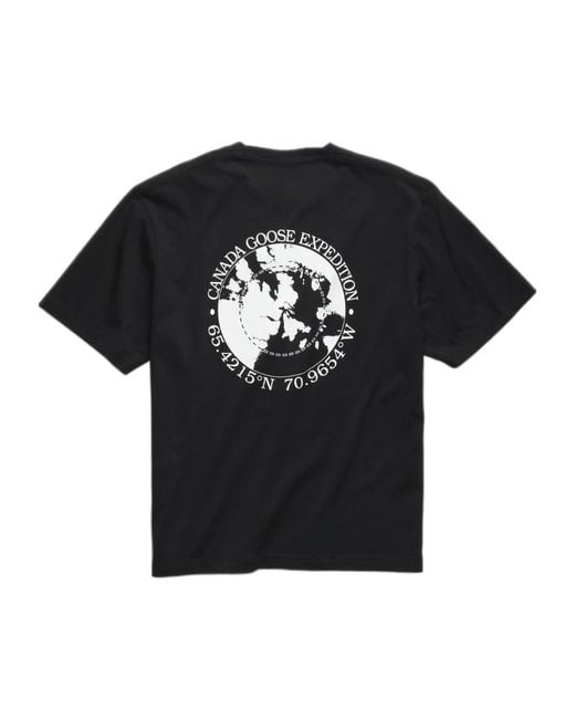 Canada Goose Black Crew-Neck T-Shirt for men