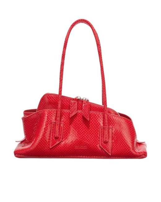 The Attico Red La Passeggiata Small Top Handle