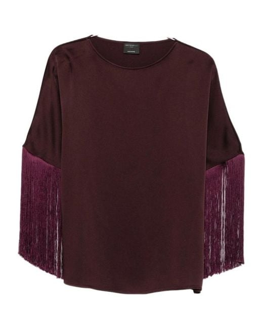 Antonelli Purple Crew Neck T-Shirt