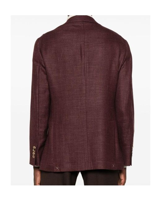 Brunello Cucinelli Purple Suit-Type Jacket for men