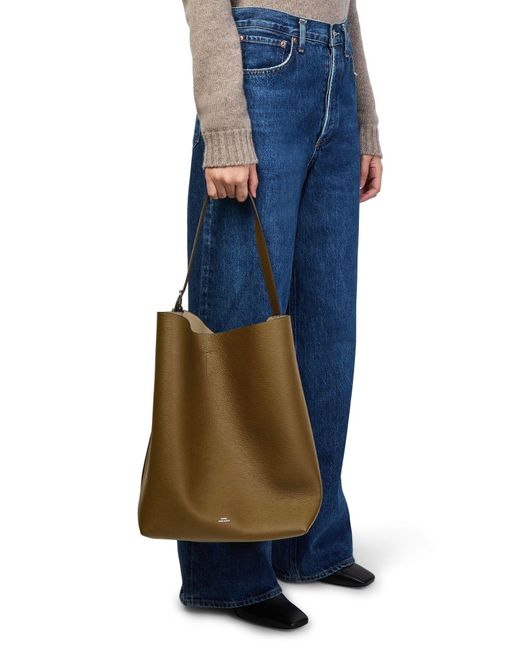 Totême  Brown Logo Handbag