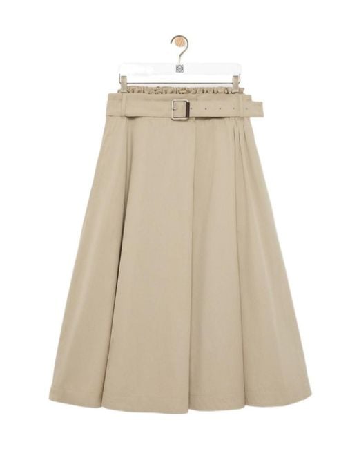 Loewe Natural Pleated Skirt