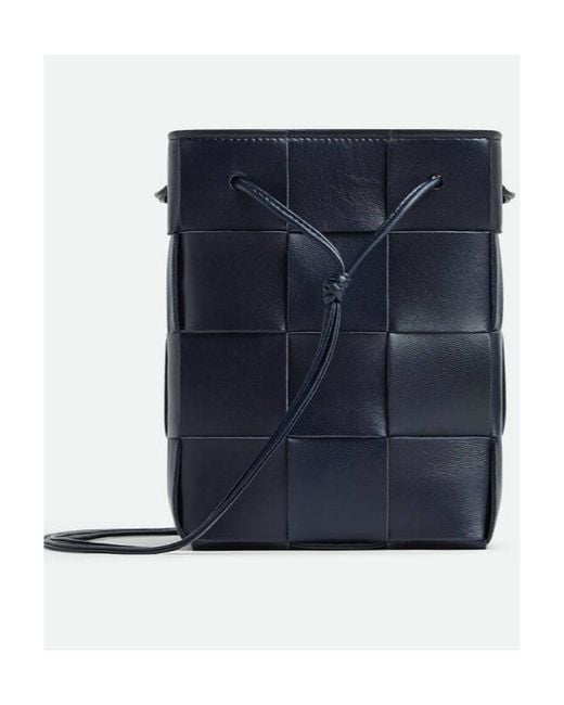 Bottega Veneta Blue Small Rope Bucket Shoulder Bag