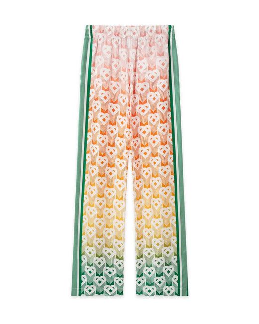 Casablanca Multicolor Gradient Heart Monogram Wide Leg Trousers