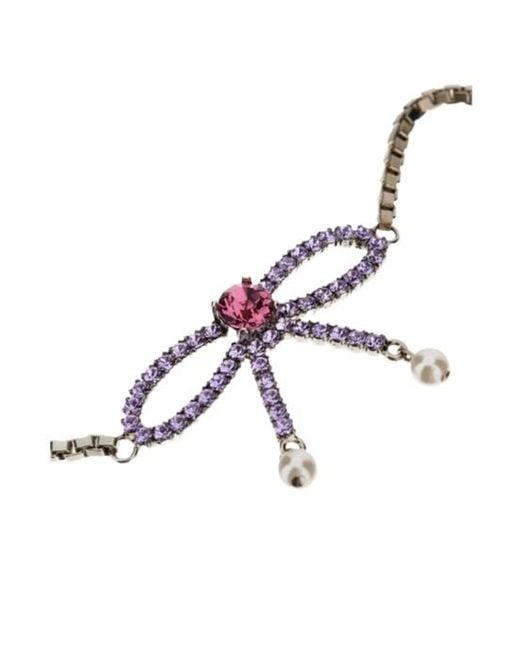 DSquared² White Bow Detailed Long Earrings