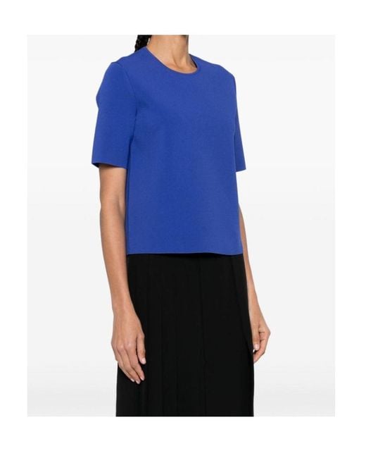Theory Blue Short-Sleeve Jersey T-Shirt