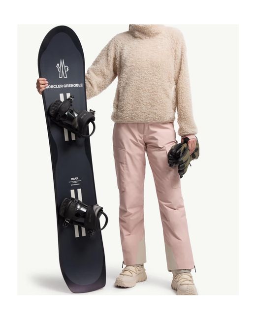 Moncler Natural Grenoble Teddy Turtleneck Sweatshirt