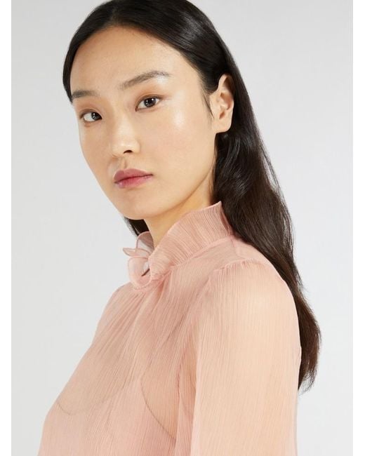 Max Mara Pink Maniero Chiffon Top