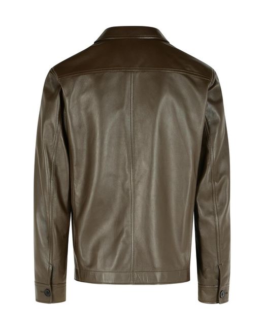 Tom Ford Green Button-Up Long-Sleeved Jacket for men