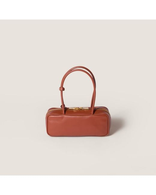 Miu Miu Red Beau Leather Bag