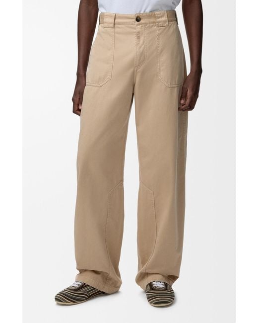 Loewe Natural Lightweight Washed Satin Pants for men