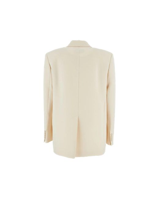 Max Mara White Long-Sleeved Suit Jacket