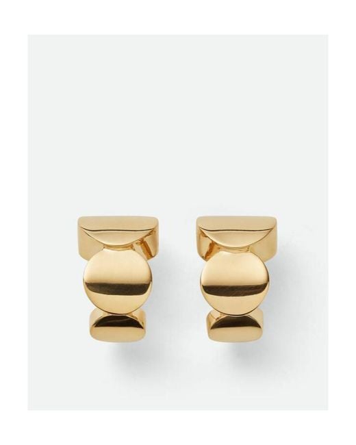 Bottega Veneta Metallic Polished Bijoux Sculpted Earrings